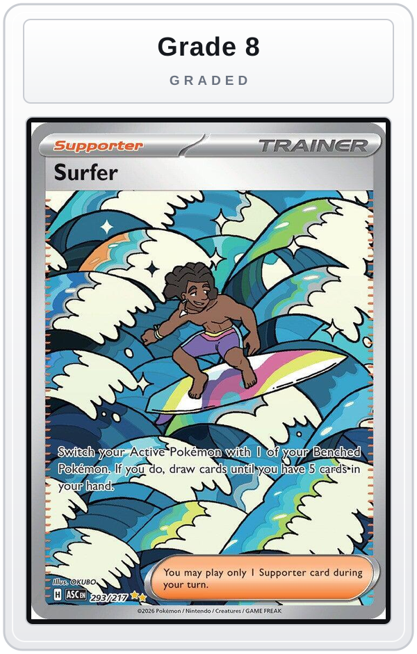Graded - Surfer - 293/217 — Grade 8 graded overlay
