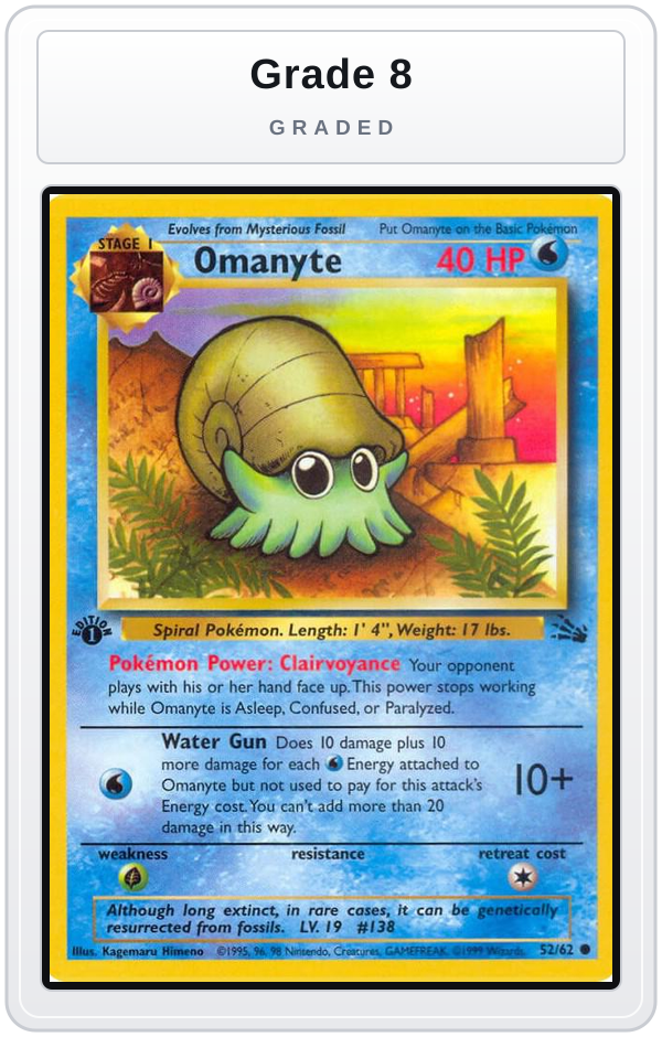 Graded - Omanyte — Grade 8 graded overlay