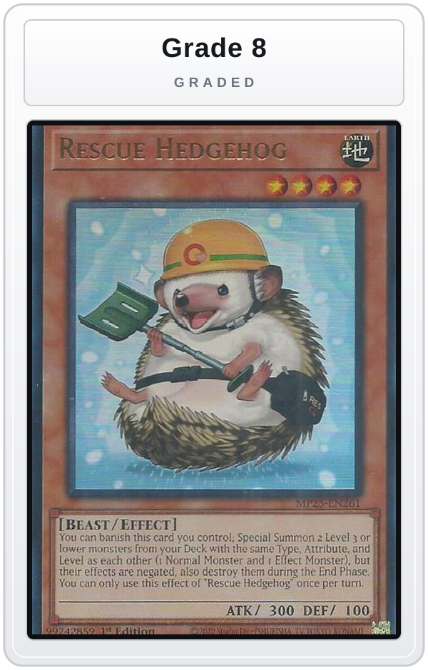 Graded - Rescue Hedgehog — Grade 8 graded overlay