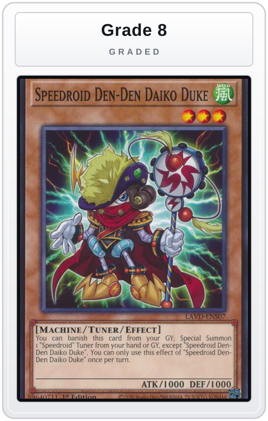 Graded - Speedroid Den-Den Daiko Duke — Grade 8 graded overlay