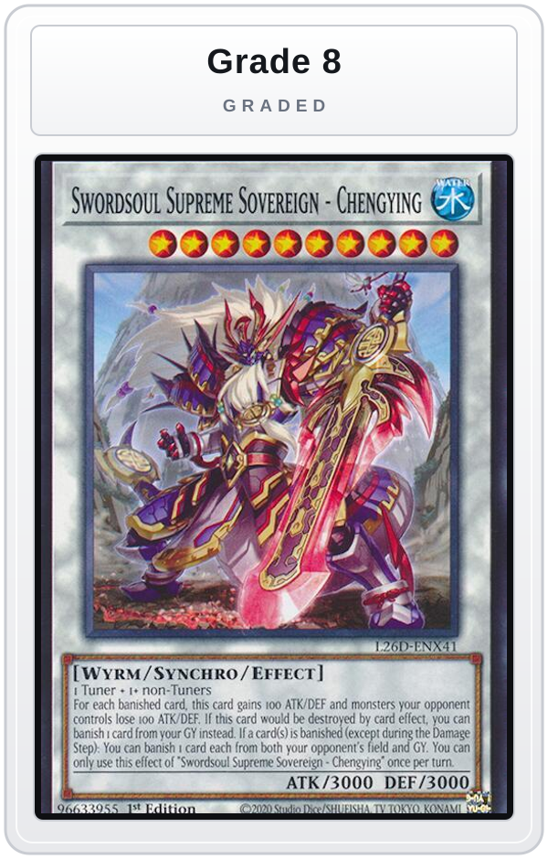 Graded - Swordsoul Supreme Sovereign - Chengying — Grade 8 graded overlay