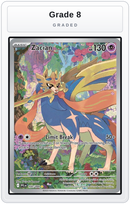 Graded - Zacian - 100/094 — Grade 8 graded overlay