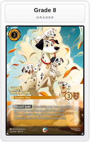 Graded - Pongo - Determined Father (Enchanted) — Grade 8 graded overlay