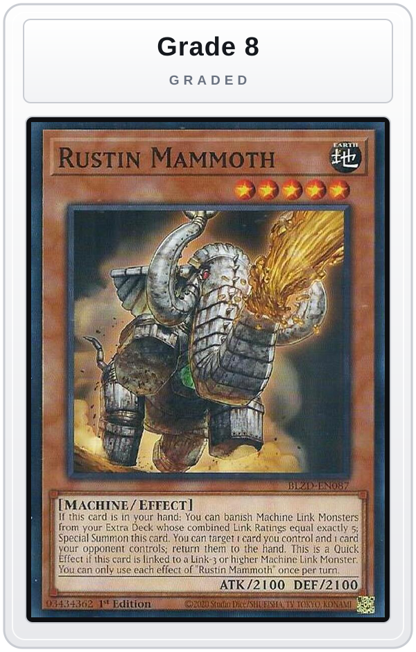 Graded - Rustin Mammoth — Grade 8 graded overlay