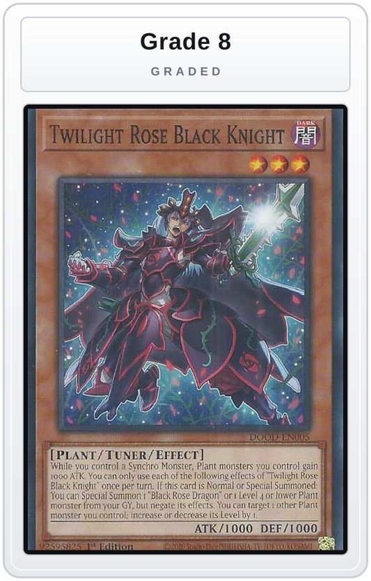 Graded - Twilight Rose Black Knight — Grade 8 graded overlay