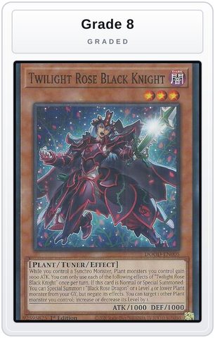 Graded - Twilight Rose Black Knight — Grade 8 graded overlay
