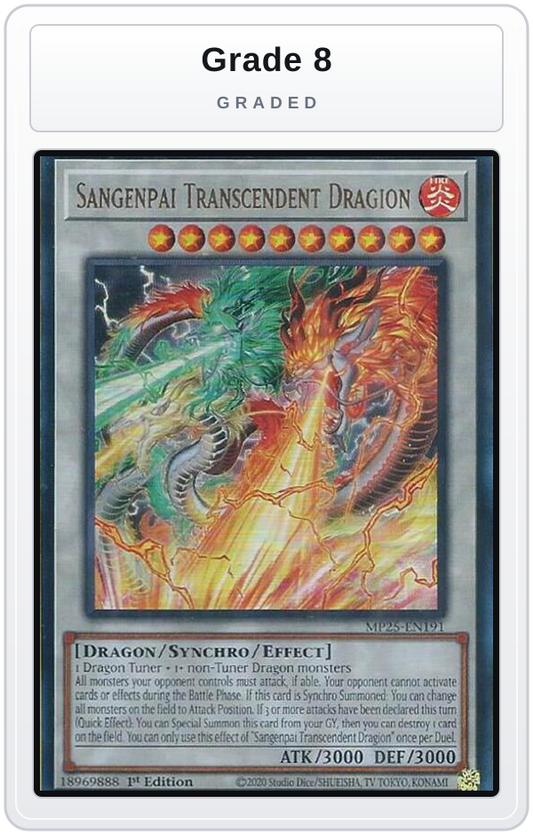 Graded - Sangenpai Transcendent Dragion — Grade 8 graded overlay