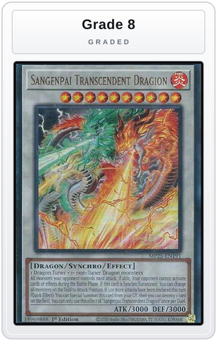 Graded - Sangenpai Transcendent Dragion — Grade 8 graded overlay
