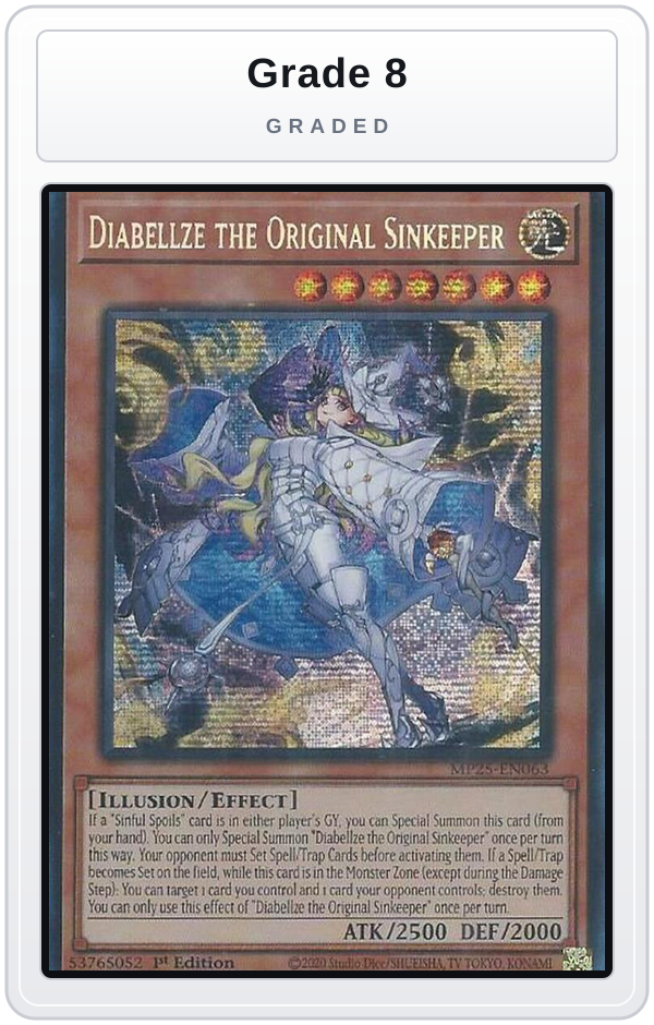 Graded - Diabellze the Original Sinkeeper — Grade 8 graded overlay