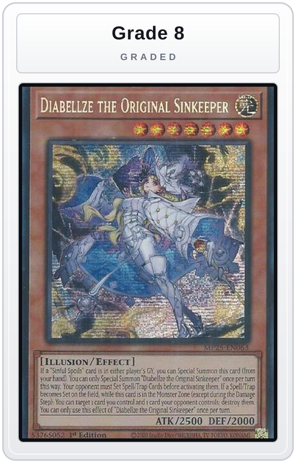 Graded - Diabellze the Original Sinkeeper — Grade 8 graded overlay