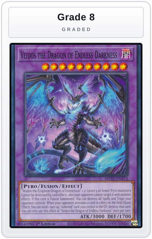 Graded - Veidos the Dragon of Endless Darkness — Grade 8 graded overlay