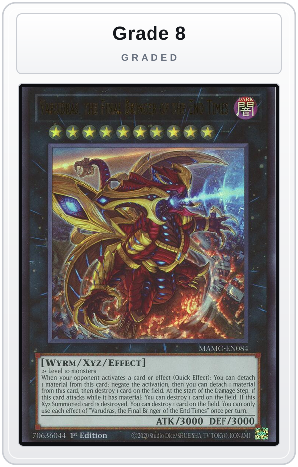 Graded - Varudras, the Final Bringer of the End Times — Grade 8 graded overlay