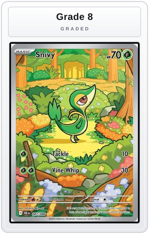 Graded - Snivy - 087/086 — Grade 8 graded overlay