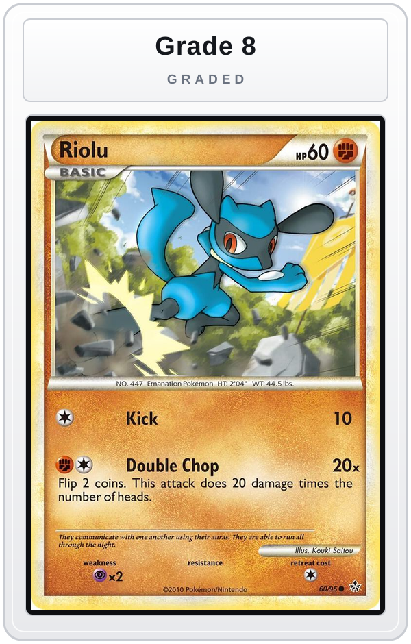 Graded - Riolu — Grade 8 graded overlay