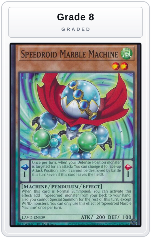 Graded - Speedroid Marble Machine — Grade 8 graded overlay