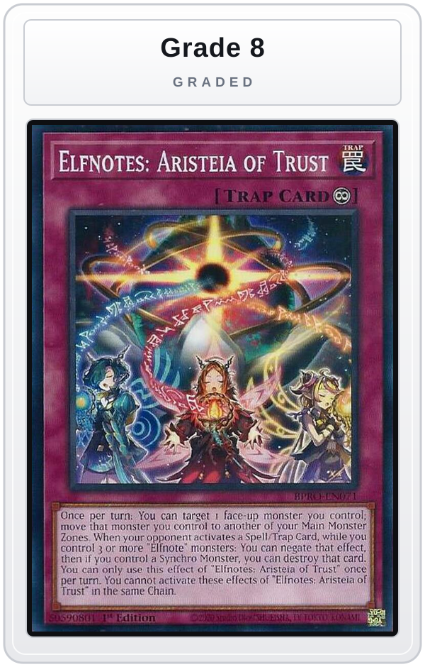 Graded - Elfnotes: Aristeia of Trust — Grade 8 graded overlay