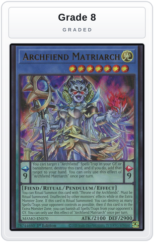 Graded - Archfiend Matriarch — Grade 8 graded overlay