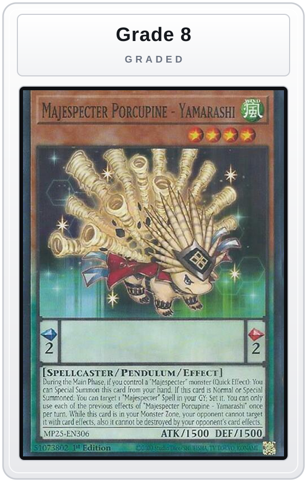 Graded - Majespecter Porcupine - Yamarashi — Grade 8 graded overlay