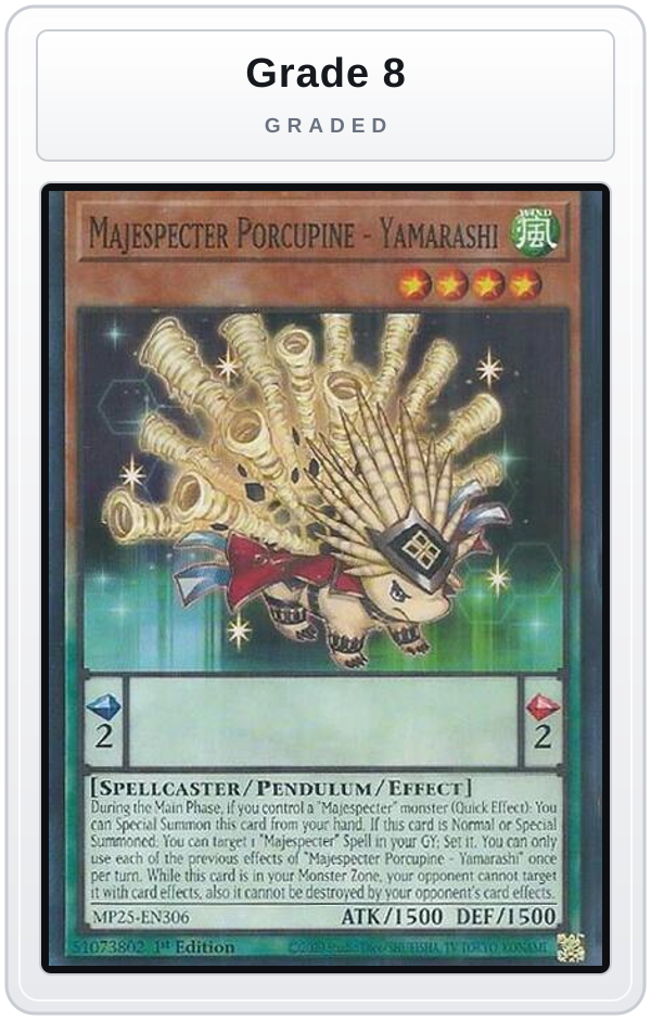 Graded - Majespecter Porcupine - Yamarashi — Grade 8 graded overlay
