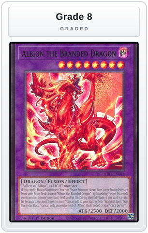 Graded - Albion the Branded Dragon — Grade 8 graded overlay