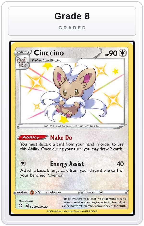 Graded - Cinccino — Grade 8 graded overlay