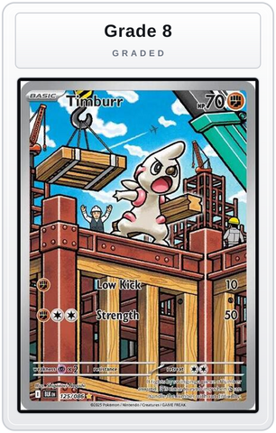 Graded - Timburr - 125/086 — Grade 8 graded overlay