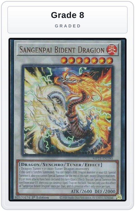 Graded - Sangenpai Bident Dragion — Grade 8 graded overlay