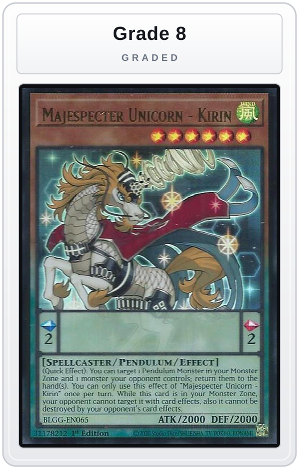 Graded - Majespecter Unicorn - Kirin — Grade 8 graded overlay