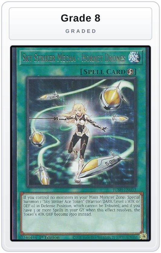 Graded - Sky Striker Mecha - Hornet Drones — Grade 8 graded overlay