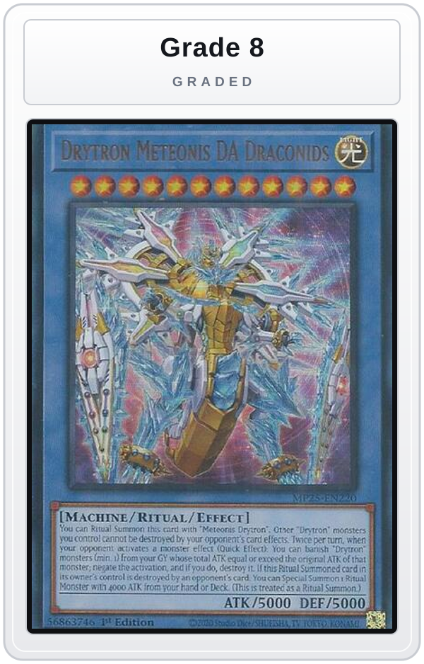 Graded - Drytron Meteonis DA Draconids — Grade 8 graded overlay