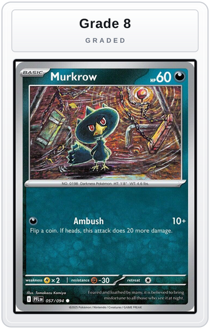 Graded - Murkrow — Grade 8 graded overlay