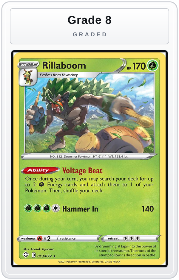 Graded - Rillaboom — Grade 8 graded overlay