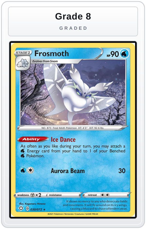 Graded - Frosmoth — Grade 8 graded overlay