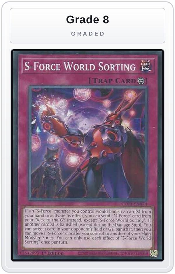 Graded - S-Force World Sorting — Grade 8 graded overlay