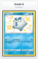 Graded - Galarian Darumaka — Grade 8 graded overlay