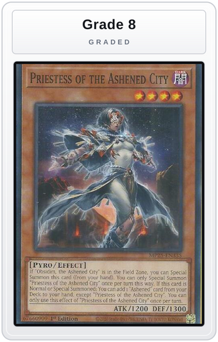 Graded - Priestess of the Ashened City — Grade 8 graded overlay