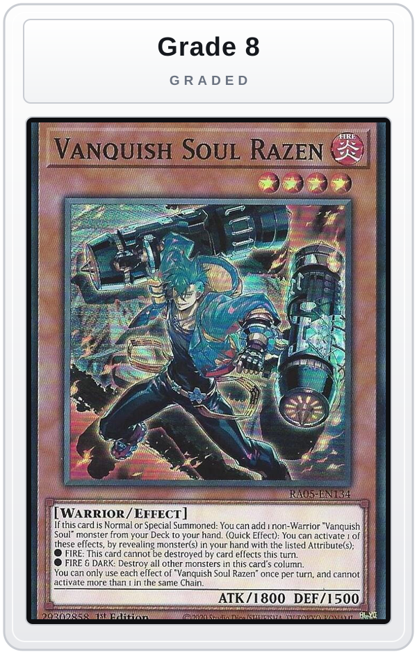 Graded - Vanquish Soul Razen — Grade 8 graded overlay
