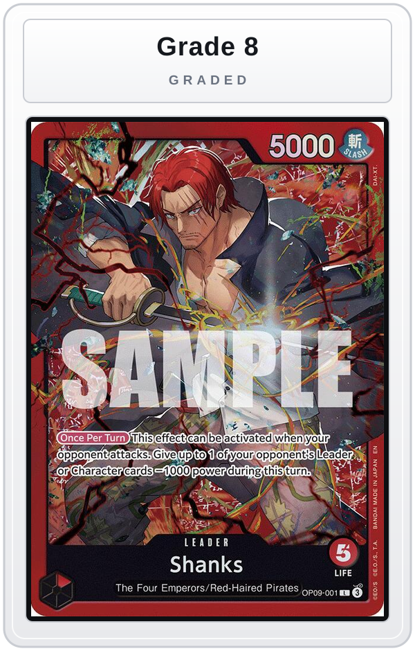 Graded - Shanks (Reprint) — Grade 8 graded overlay