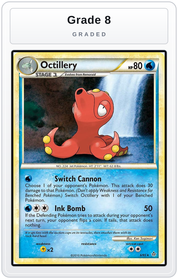 Graded - Octillery — Grade 8 graded overlay