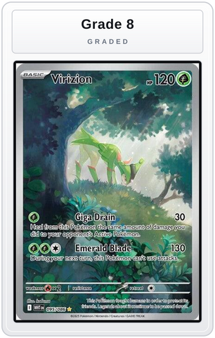 Graded - Virizion - 095/086 — Grade 8 graded overlay