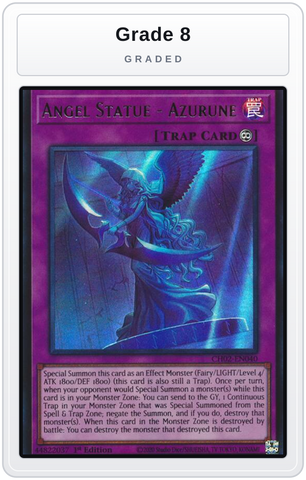 Graded - Angel Statue - Azurune — Grade 8 graded overlay