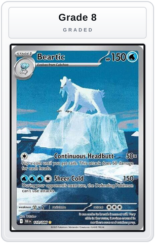 Graded - Beartic - 110/086 — Grade 8 graded overlay