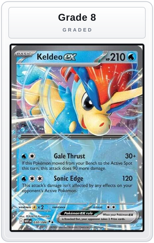 Graded - Keldeo ex — Grade 8 graded overlay