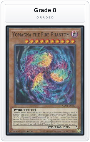 Graded - Yomagna the Fire Phantom — Grade 8 graded overlay