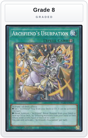 Graded - Archfiend's Usurpation — Grade 8 graded overlay