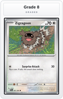 Graded - Zigzagoon — Grade 8 graded overlay