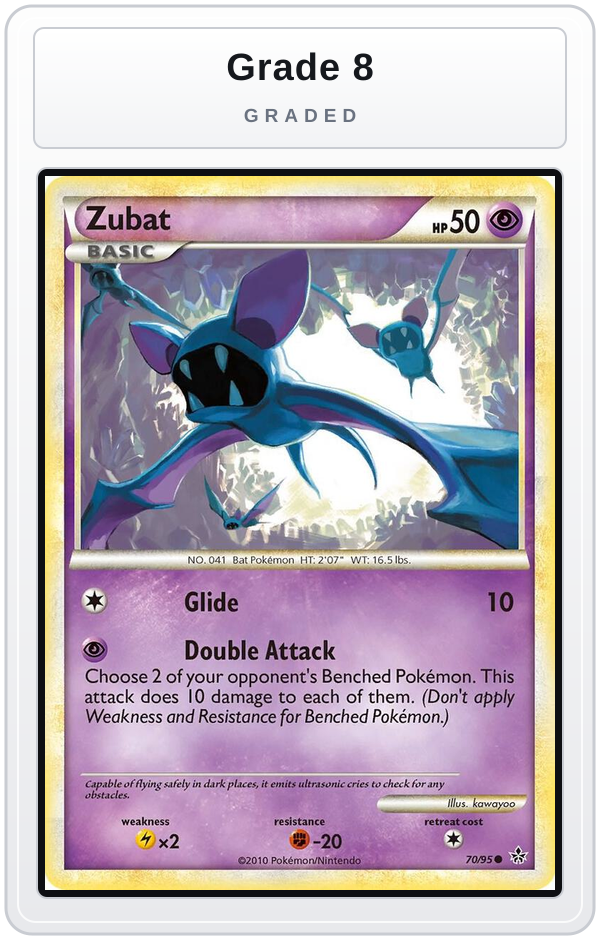 Graded - Zubat — Grade 8 graded overlay