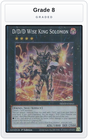 Graded - D/D/D Wise King Solomon — Grade 8 graded overlay