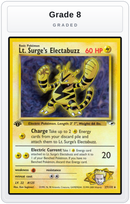 Graded - Lt. Surge's Electabuzz (27) — Grade 8 graded overlay