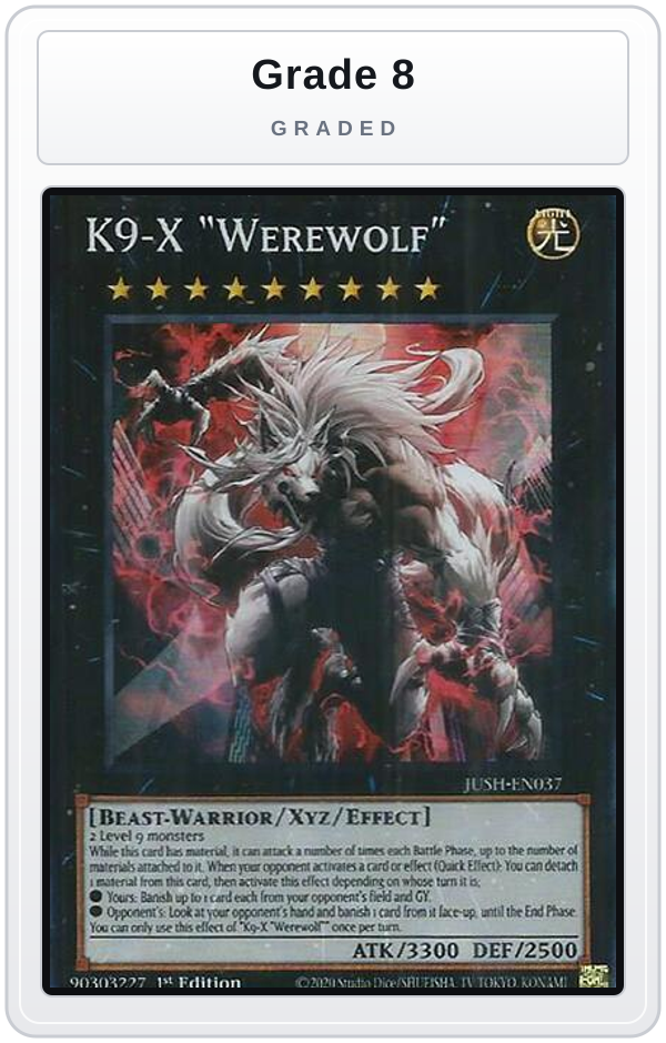 Graded - K9-X "Werewolf" — Grade 8 graded overlay